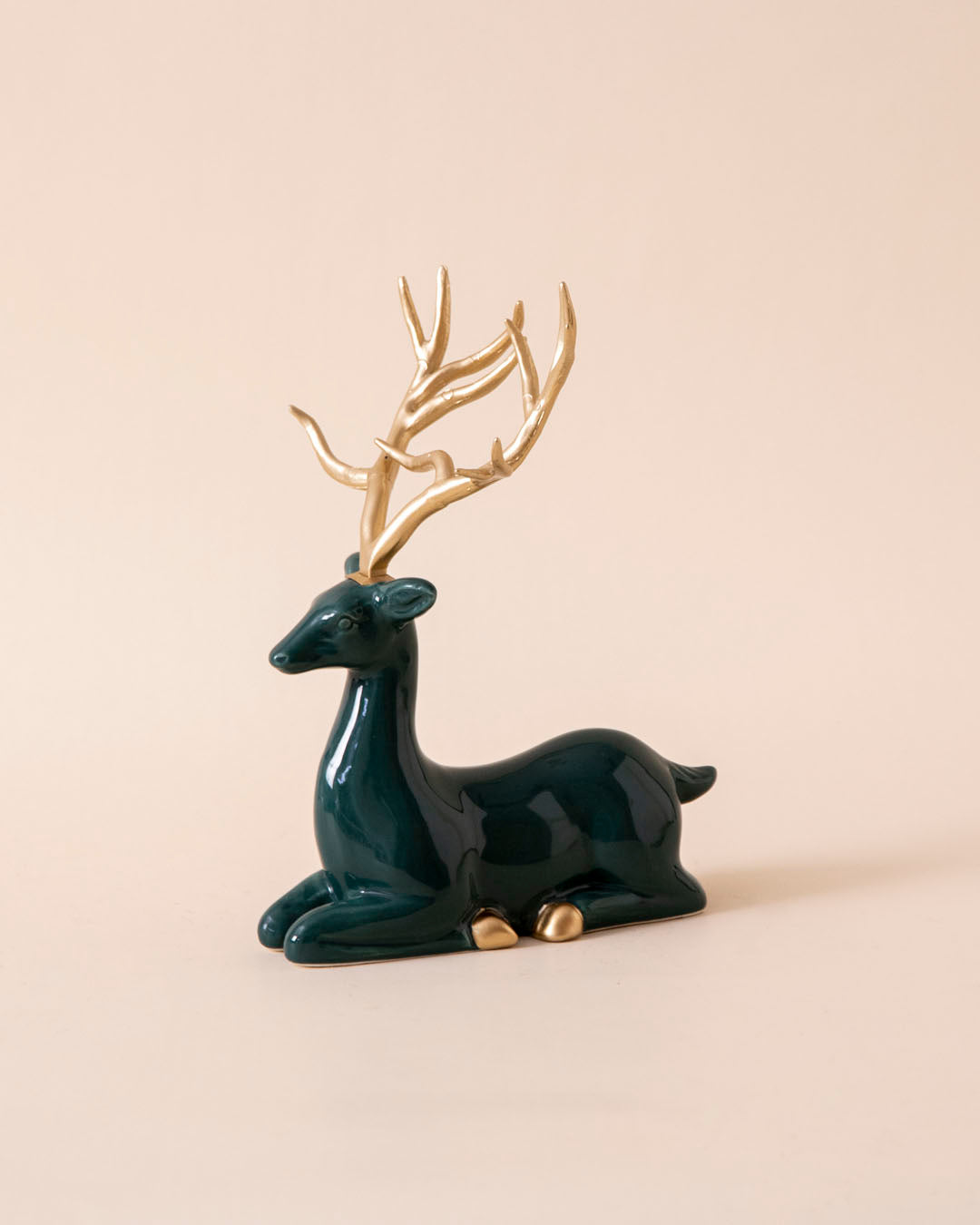 Aqua Serenity Deer Table Clock - Set Of 3