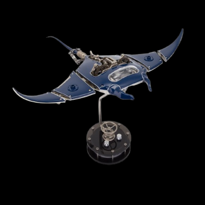 Build Mechanical Mobula Manta Ray Kinetic Sculpture kits Metal Automata Toy